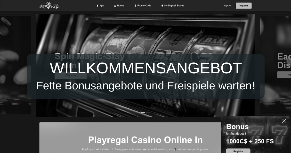 PlayRegal Casino welcome bonus