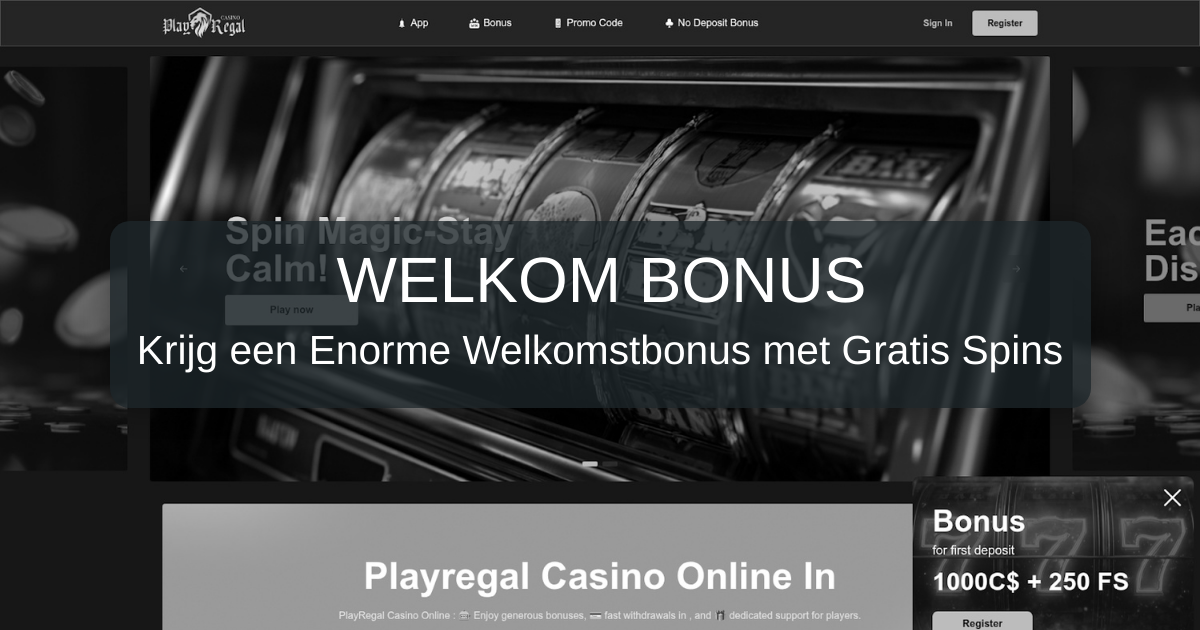PlayRegal Casino welcome bonus